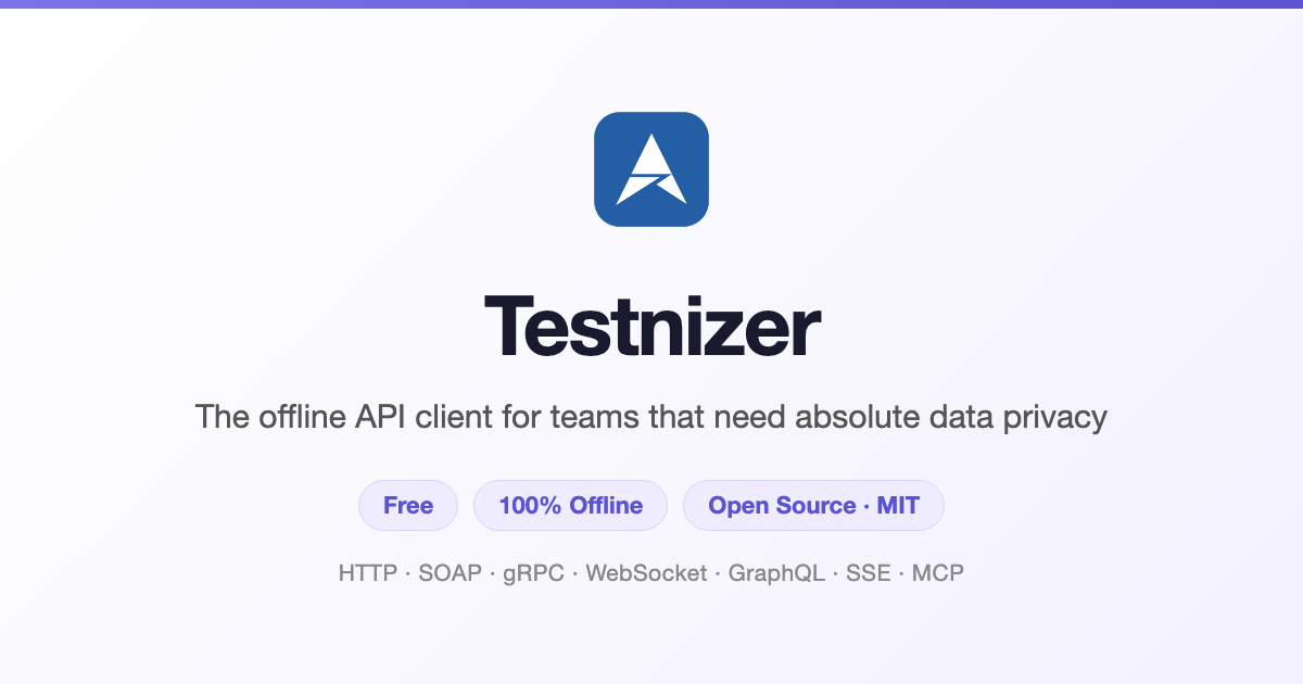Testnizer — The offline API client
